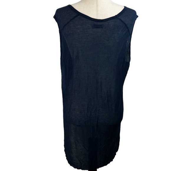 Lauren Moshi Beverly Hills Navy Blue American Flag Lips Sleeveless Tunic… - Picture 3 of 10